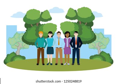 group of friends cartoon