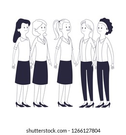 group of friends cartoon