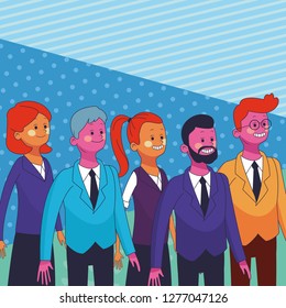 group of friends cartoon