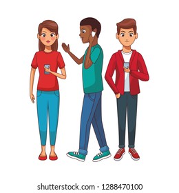 group of friends cartoon