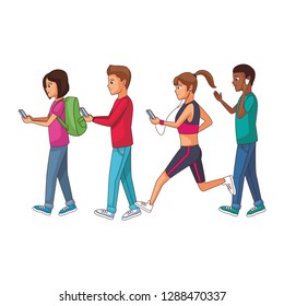 group of friends cartoon