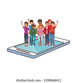 group of friends cartoon