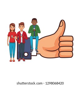 group of friends cartoon