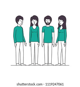 group of friends characters