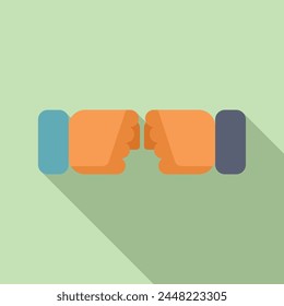 Group friends work icon flat vector. Business partner. Coping skills tension