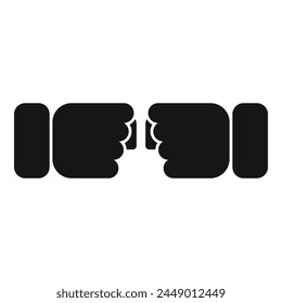 Group friends work icon simple vector. Business partner. Coping skills tension