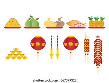 Group of fruit are sacrificial offering,Chinese new year