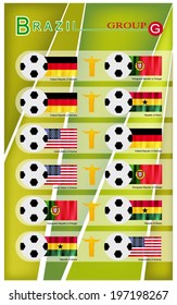 Group G, Flags of 4 Nations of Football or Soccer Championship in Final Tournament. 