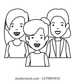 group of girls avatars characters