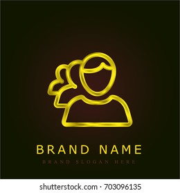 Group golden metallic logo