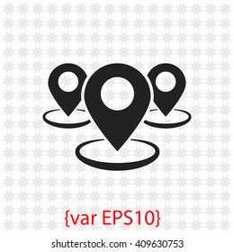 Group of GPS icon.