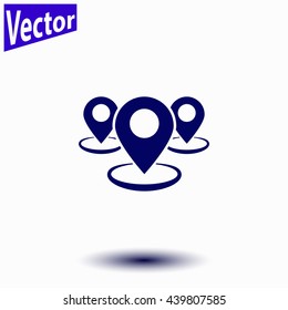 Group of GPS icon.