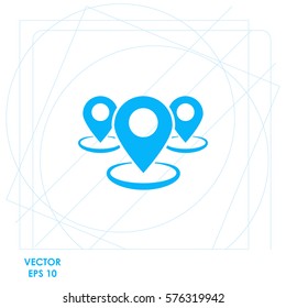 Group of GPS   icon Vector design.
