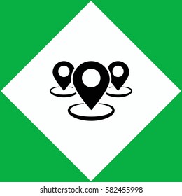 Group of GPS   icon Vector design.