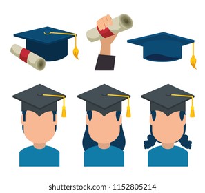 group of graduates with uniform