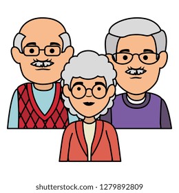group of grandparents characters