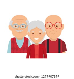 group of grandparents characters