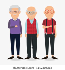 group of granfathers characters