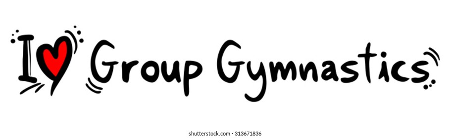 Group Gymnastics Love Stock Vector (Royalty Free) 313671836 | Shutterstock