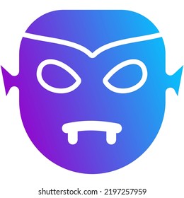 grupo de iconos de halloween creados con variaciones de estilo de gradación