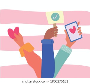 group of hands friendship lifting elements drawn style icon vector illustration design