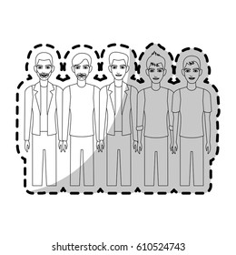 group of handsome young men icon image 