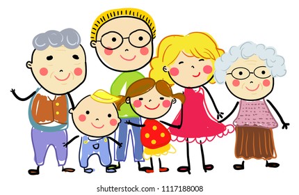 Group of happy children