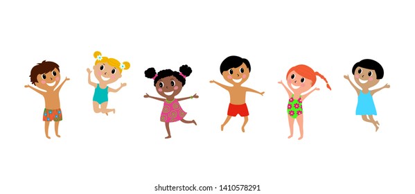 Toddler Girls Porn Cartoons - Naked Children On the Beach Stock Illustrations, Images ...