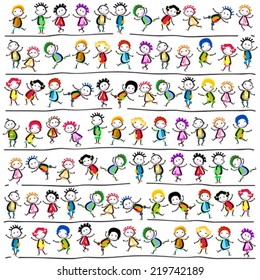 Gruppe glücklicher Kinder