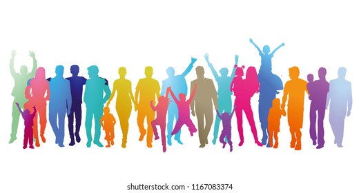 Group of happy people