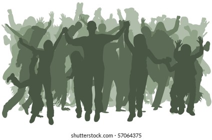 Group of happy people