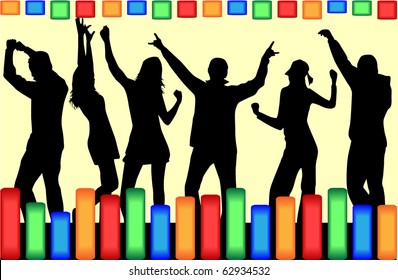 Group of happy people