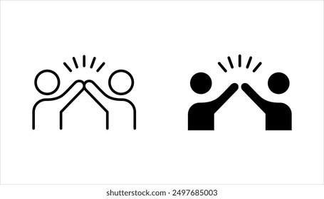 group happy people icon set, party friends, joy expression feeling, vector illustration on white background