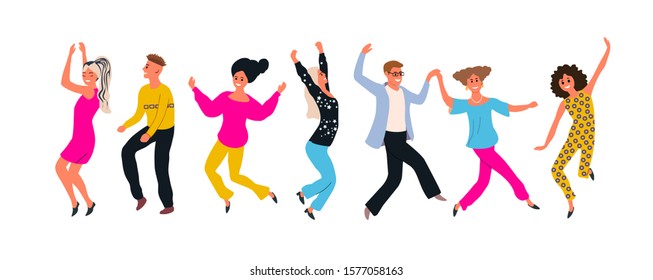 Group of Young Dancers Stock Illustrations, Images & Vectors | Shutterstock