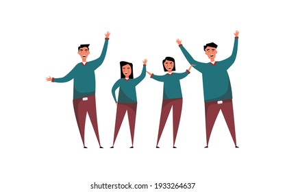 Vector Illustration Happy Friendship Day Diverse Stock Vector (Royalty ...