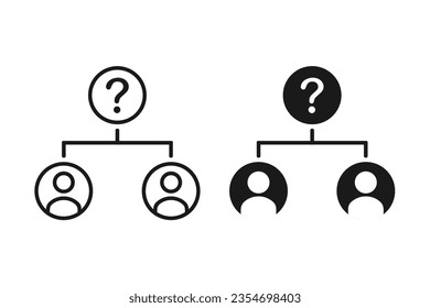 Group hierarchy structure. Illustration vector
