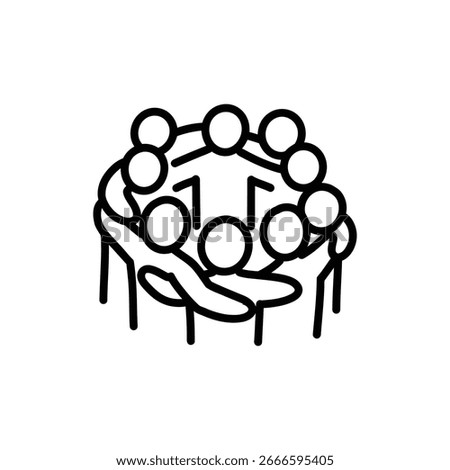 Group Hug Symbolizing Unity, Compassion, and Emotional Connection