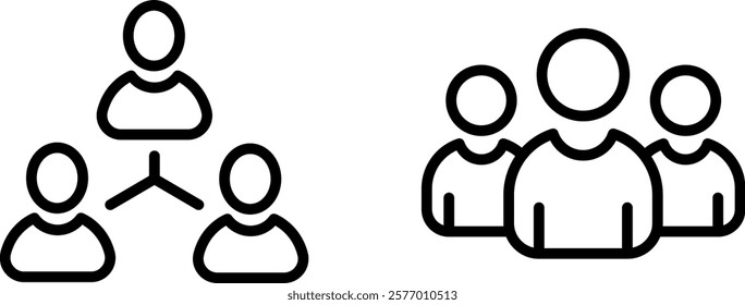"Group Icon for Community, Collaboration, and Social Interaction"