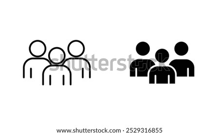 Group icon concept. Stock vector