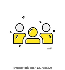 Group icon design vector