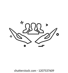 Group icon design vector