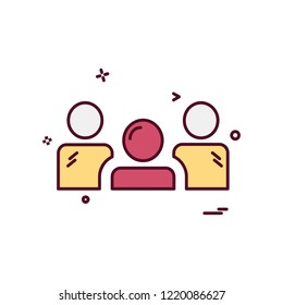 Group icon design vector
