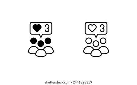 Group icon design with white background stock illustration