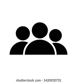 Group icon flat vector illustration design isolated on white background
