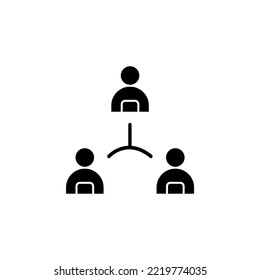 Group icon glyph style design. Group vector illustration. isolated on white background.