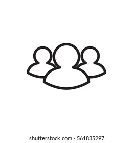 group icon illustration isolated vector sign symbol