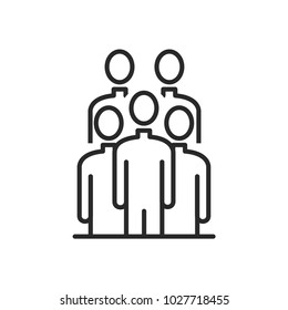 Group icon isolated on white background. Organization symbol modern, simple, vector, icon for website design, mobile app, ui. Vector Illustration