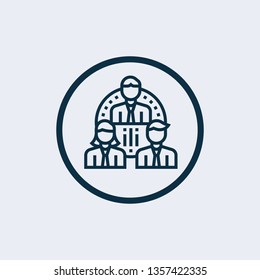 Group icon isolated on white background. Group icon in trendy design style.