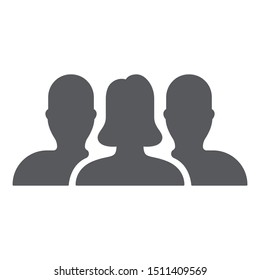 Group icon isolated on white background. Teamwork symbol modern, simple, vector, icon for website design, mobile app, ui. Vector Illustration