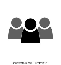 group icon isolated on white background. vector illustration
